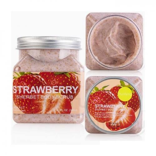 Скраб для тела Wokali Sherbet Body Scrub Клубника