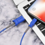 Кабель Hoco X24, lightning, 1 м, синий