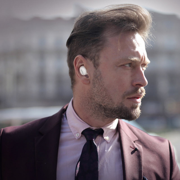Беспроводные наушники HOCO E50 Wise mini, Bluetooth, 50 мАч, Белый