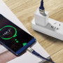 Кабель Borofone BU7 Superior, USB - USB Type-C, 1.2 м, синий