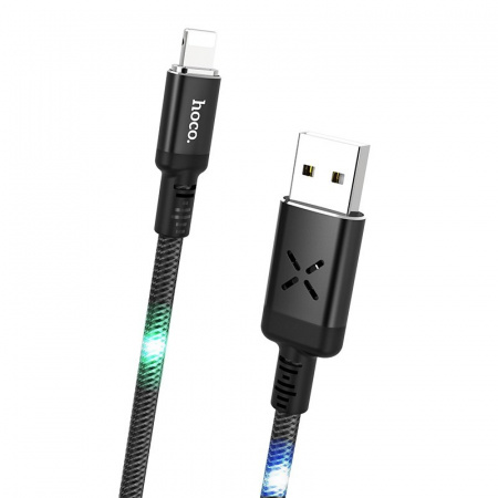 Кабель Hoco U63, lightning, 1.2 м, черный