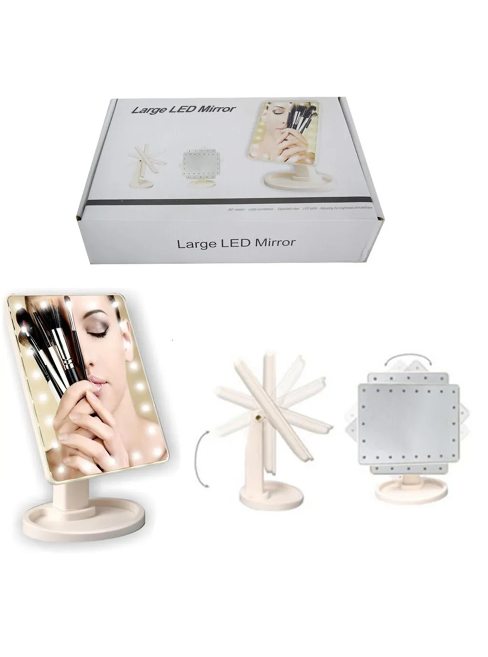 Зеркало для макияжа с подсветкой Large Led Mirror