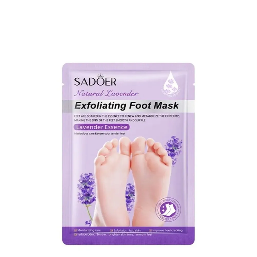 Пилинг-носочки с маслом лаванды Sadoer Exfoliating Foot Mask Lavender Essence