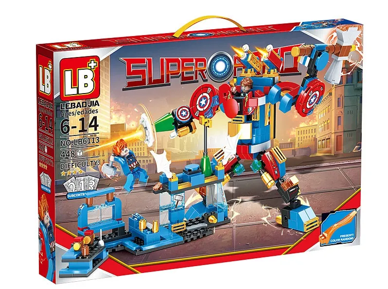 Конструктор super hero LB6113 448pcs